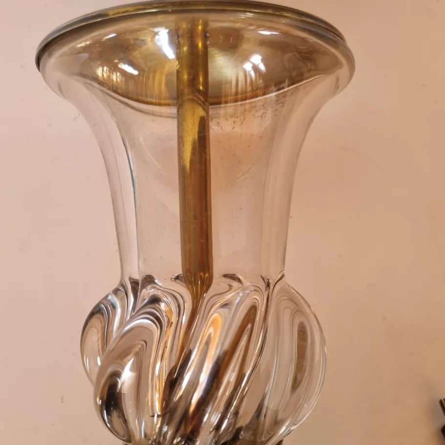 Clearance Pamono Crystal Desk Lamp in the style of St. Louis, 1890s