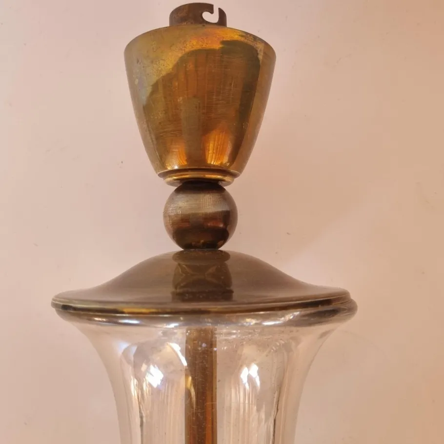 Clearance Pamono Crystal Desk Lamp in the style of St. Louis, 1890s