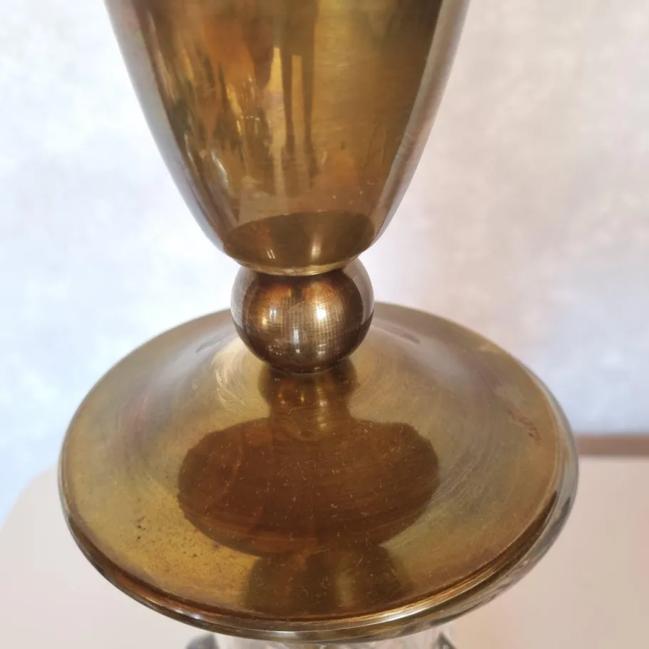 Clearance Pamono Crystal Desk Lamp in the style of St. Louis, 1890s