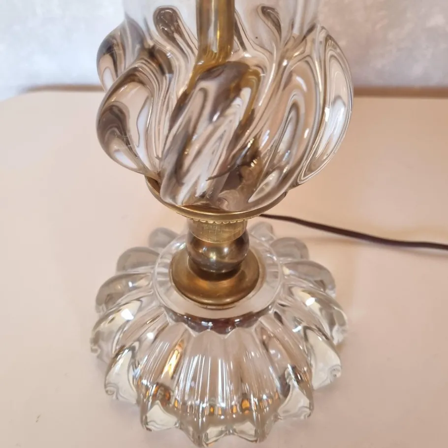 Clearance Pamono Crystal Desk Lamp in the style of St. Louis, 1890s