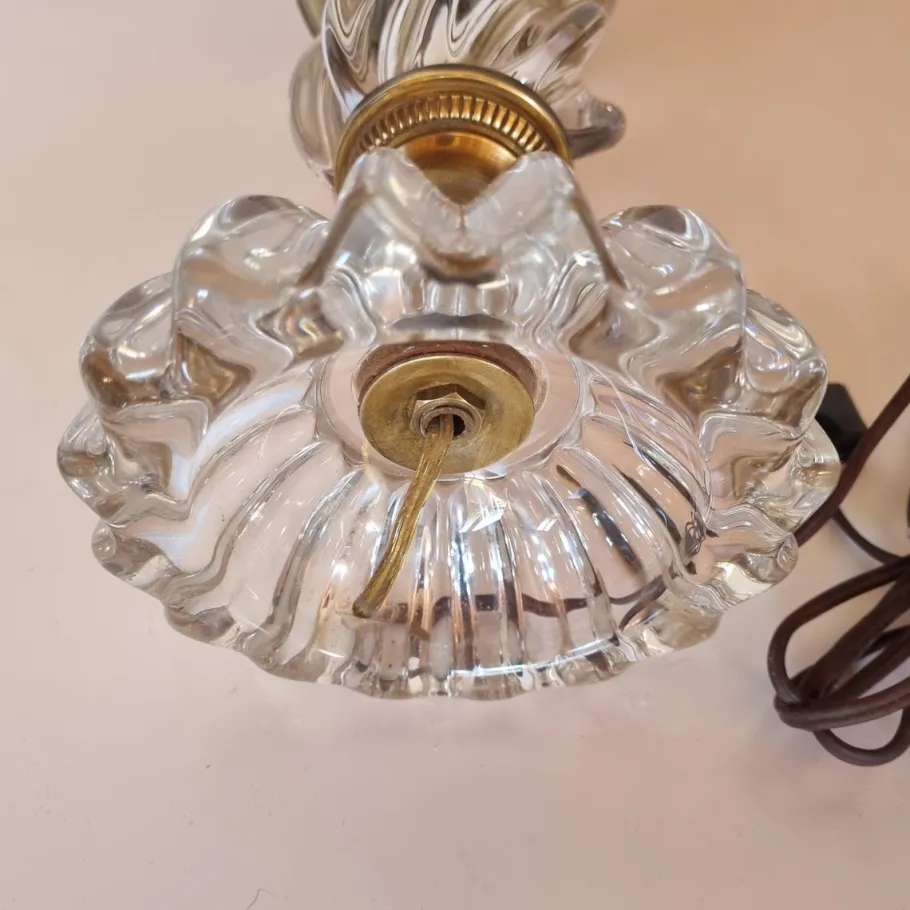 Clearance Pamono Crystal Desk Lamp in the style of St. Louis, 1890s