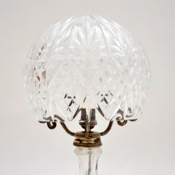 Sale Pamono Crystal Glass Table Lamp, 1920s