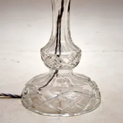 Sale Pamono Crystal Glass Table Lamp, 1920s