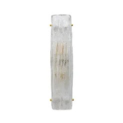 Clearance Pamono Crystal Natural Murano Glass Sconces in the style of Mazzega, 2000s, Set of 2