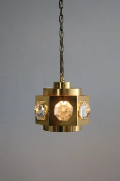 Online Pamono Crystal Pendant Light by Carl Fagerlund for Orrefors, 1960s