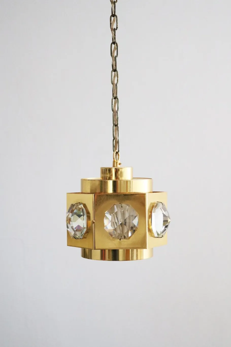 Online Pamono Crystal Pendant Light by Carl Fagerlund for Orrefors, 1960s