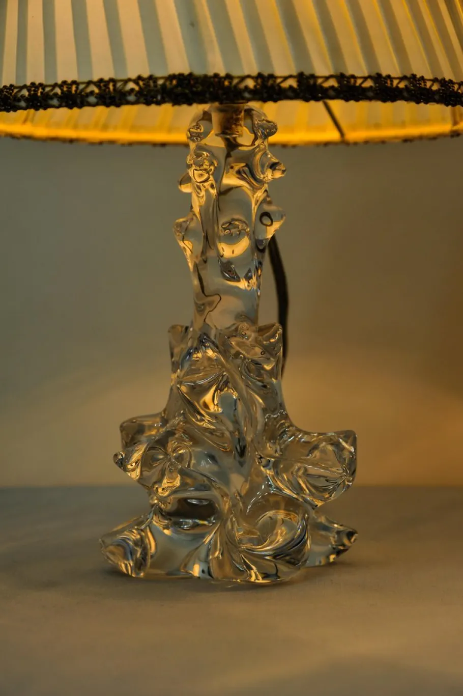 Clearance Pamono Crystal Table Lamps by Charles Schneider, 1960s, Set of 2