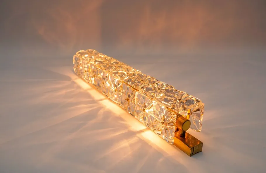 New Pamono Crystal Wall Lamp or Sconce from Kinkeldey, 1960s
