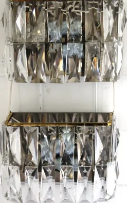 Sale Pamono Crystal Wall Lamps from Bakalowits & Söhne, 1960s, Set of 2