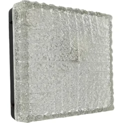 Sale Pamono Cubic Ice Glass Wall Light from RZB Lights, 1970s