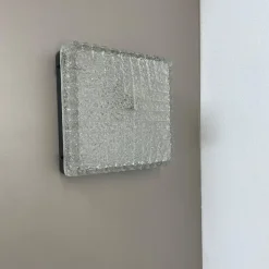 Sale Pamono Cubic Ice Glass Wall Light from RZB Lights, 1970s