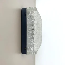 Sale Pamono Cubic Ice Glass Wall Light from RZB Lights, 1970s
