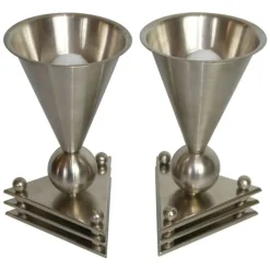 Online Pamono Cubist Bedside Table Lamps, 1930s, Set of 2