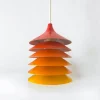 Hot Pamono Cultural Orange Pendant Lamp by Bent Boysen for Ikea, Sweden, 1980s