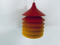 Hot Pamono Cultural Orange Pendant Lamp by Bent Boysen for Ikea, Sweden, 1980s
