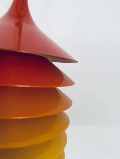 Hot Pamono Cultural Orange Pendant Lamp by Bent Boysen for Ikea, Sweden, 1980s