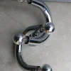 Best Pamono Curved Tubular Sculpture Wall Light from Stilux Milano, Italy, 1970s