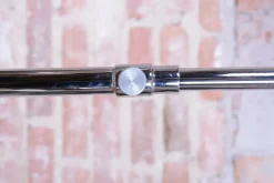 Outlet Pamono Czech Bauhaus Floor Lamp in Oak, Chrome and Glass attributed to Robert Slezak, 1930s