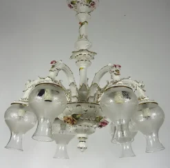 Hot Pamono D. Bassano Porcelain Chandelier