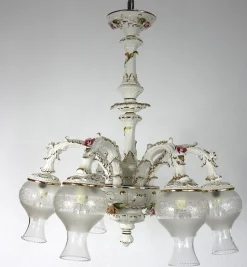 Hot Pamono D. Bassano Porcelain Chandelier
