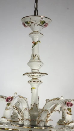 Hot Pamono D. Bassano Porcelain Chandelier