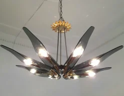 Discount Pamono Dahlia Chandelier by Max Ingrand for Fontana Arte, 1954