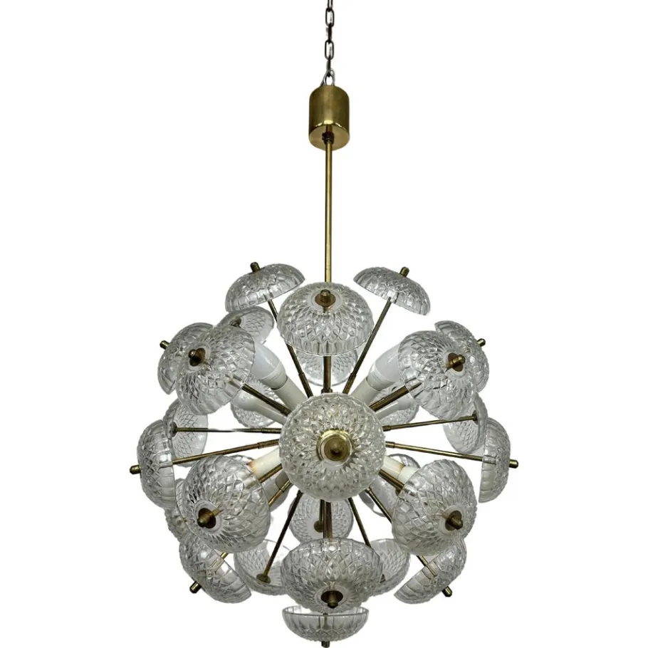 New Pamono Dandelion Pendant by Kamenický Šenov, 1940s