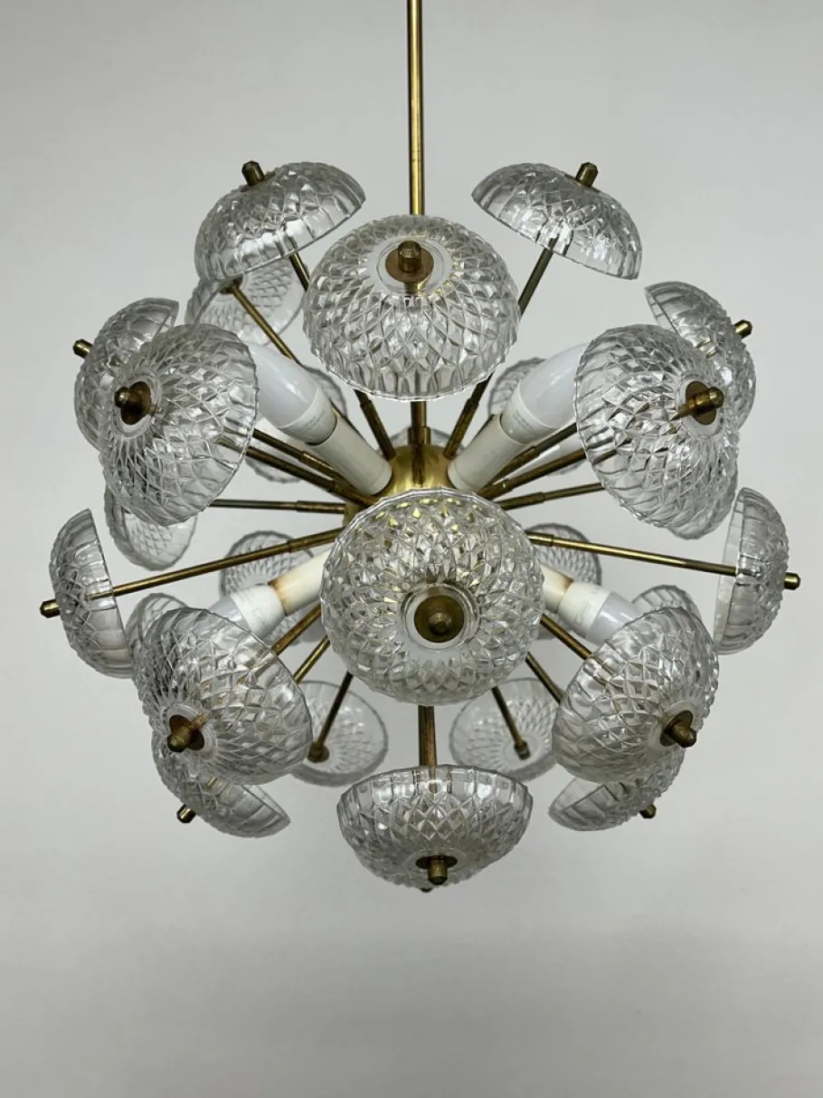 New Pamono Dandelion Pendant by Kamenický Šenov, 1940s