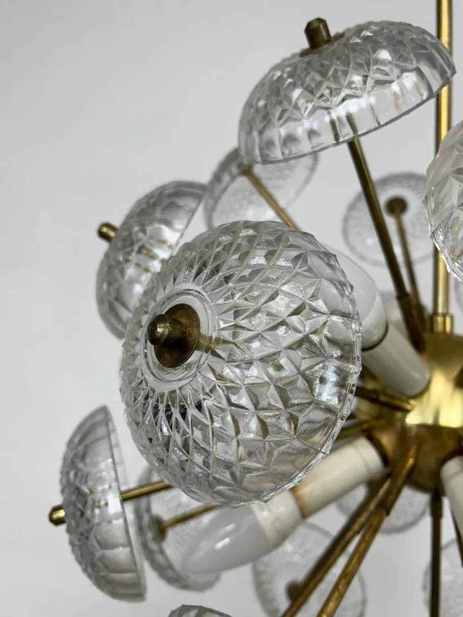 New Pamono Dandelion Pendant by Kamenický Šenov, 1940s