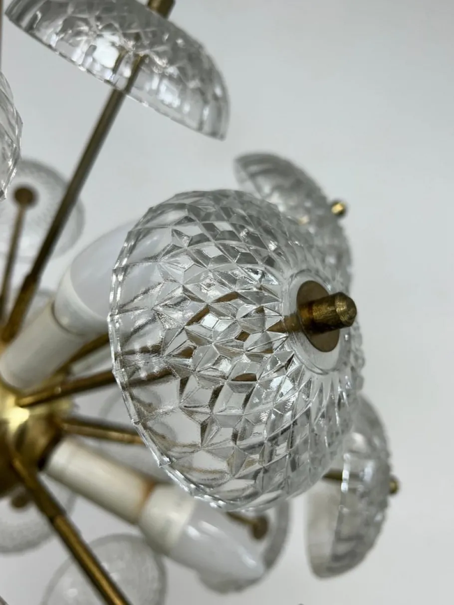 New Pamono Dandelion Pendant by Kamenický Šenov, 1940s