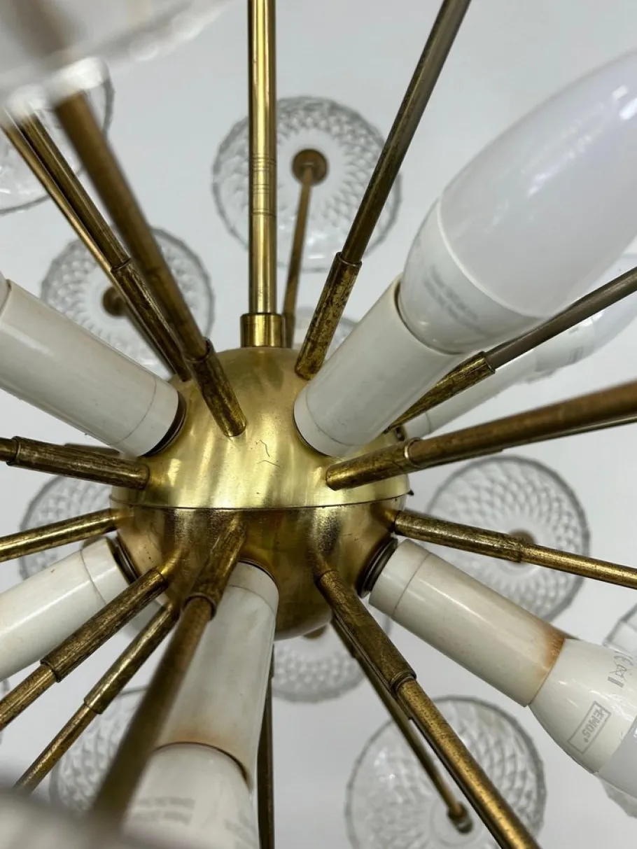 New Pamono Dandelion Pendant by Kamenický Šenov, 1940s