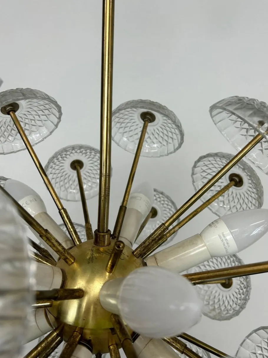 New Pamono Dandelion Pendant by Kamenický Šenov, 1940s