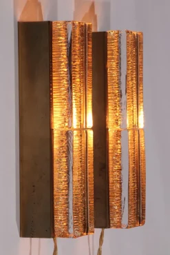 Sale Pamono Danish Atlantic Double Wall Lamp from Vitrika, 1970s, Set of 2