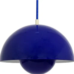 Clearance Pamono Danish Blue Enameled Flowerpot Pendant Lamp by Verner Panton for Louis Poulsen, 1969