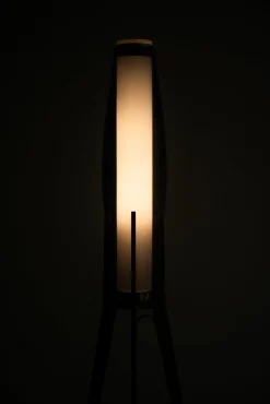 Online Pamono Danish Brass and Opaline Glass Floor Lamp by Svend Aage Holm Sørensen, 1950s