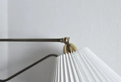 Sale Pamono Danish Brass Swing Arm Wall Lamp, 1950s