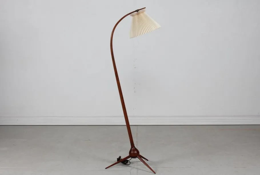 New Pamono Danish Bridge Tripod Floor Lamp by Severin Hansen for Haslev Møbelsnedkeri, 1950s