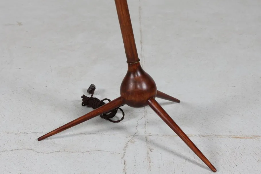 New Pamono Danish Bridge Tripod Floor Lamp by Severin Hansen for Haslev Møbelsnedkeri, 1950s