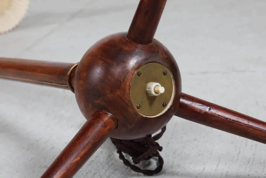 New Pamono Danish Bridge Tripod Floor Lamp by Severin Hansen for Haslev Møbelsnedkeri, 1950s