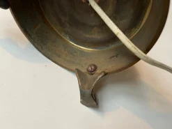 Discount Pamono Danish Bronze Lion Paw Table Lamp with Pink Shade, 1930s