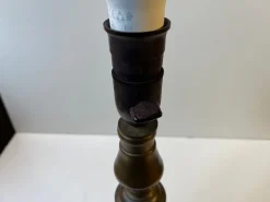 Discount Pamono Danish Bronze Lion Paw Table Lamp with Pink Shade, 1930s