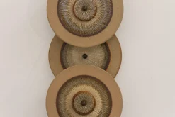Clearance Pamono Danish Ceramic Five Disc Wall Lamp from Søholm, 1970s