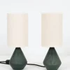 Online Pamono Danish Ceramic Table Lamps by Søholm, 1960s, Set of 2