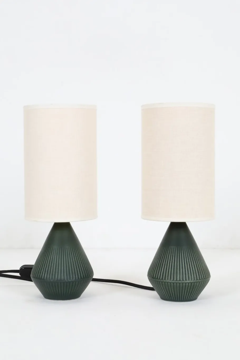 Online Pamono Danish Ceramic Table Lamps by Søholm, 1960s, Set of 2