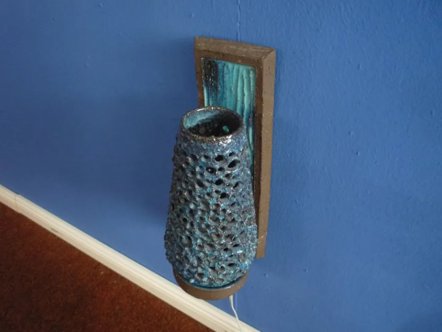 New Pamono Danish Ceramic Wall Lamp from Designstudio Sejer, 1960s
