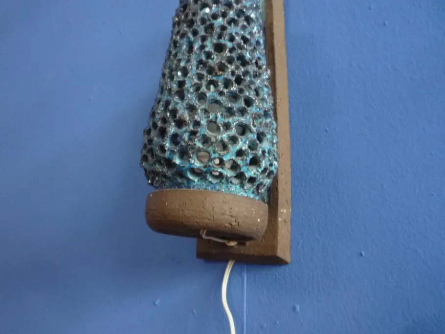 New Pamono Danish Ceramic Wall Lamp from Designstudio Sejer, 1960s