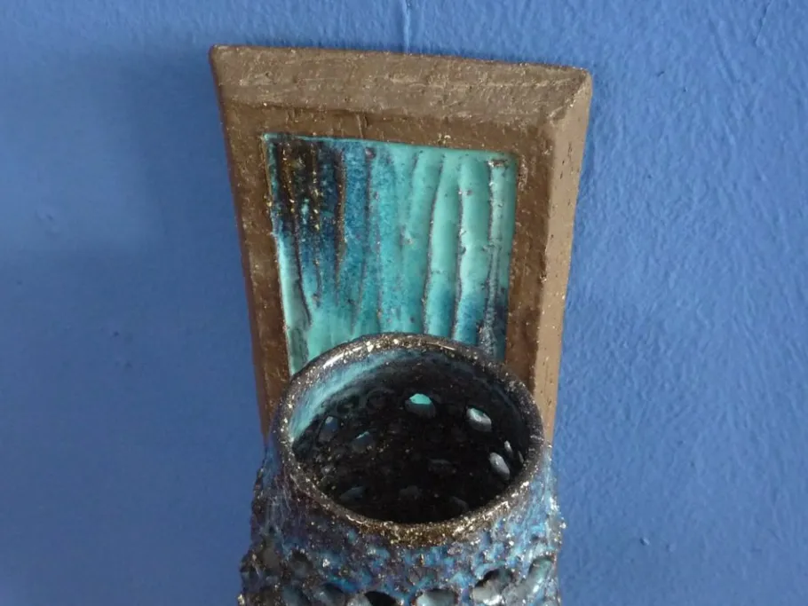 New Pamono Danish Ceramic Wall Lamp from Designstudio Sejer, 1960s