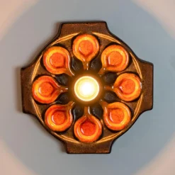 Discount Pamono Danish Ceramic Wall Light, 1970