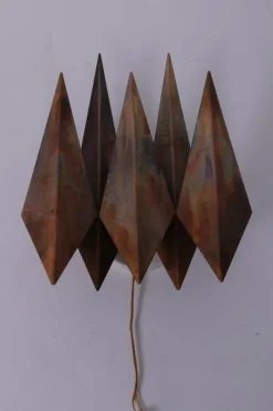 New Pamono Danish Copper Wall Lamp by Svend Aage Holm Sorensen, 1960s