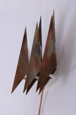 New Pamono Danish Copper Wall Lamp by Svend Aage Holm Sorensen, 1960s